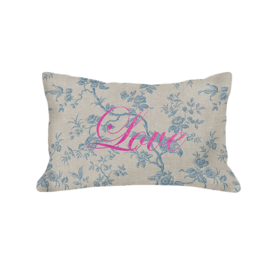 Script Love Pillow