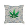 Pot Pillow - toile / green foil