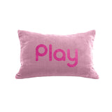 Play Pillow - antique pink / hot pink foil / 12 x 18"