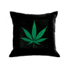 Pot Pillow - black / green foil