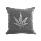 Pot Pillow - platinum / gunmetal foil