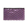 cherry blossom pouch - grape / gunmetal foil