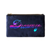 Dreamy Pouch - navy / rainbow blue foil