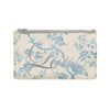 Love Script Pouch - toile / gunmetal foil