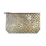 leather pebble print pouch