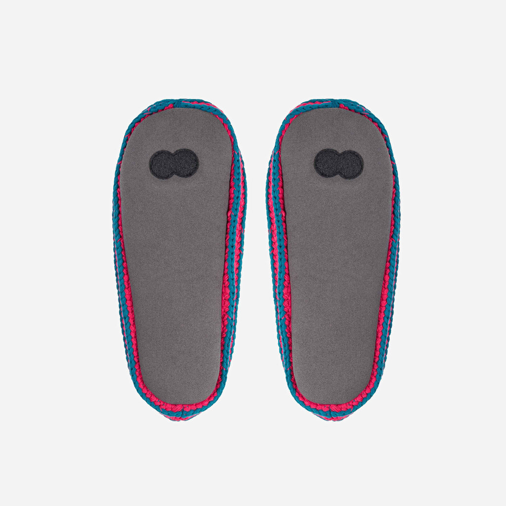 Quattro Ribbed Slippers | Navy-Flame