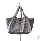 Quilted Carry All Tote | Camo Khaki • Black