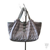 Quilted Carry All Tote | Camo Blue • Black