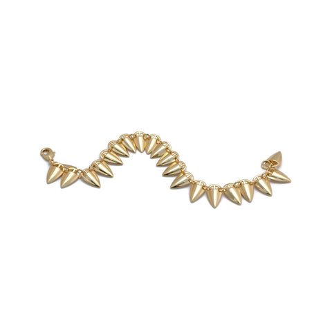 Woven Chain Bracelet | Black Gold