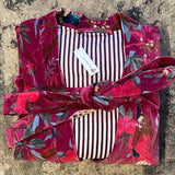 Bohemian Print Cotton Velvet Robe