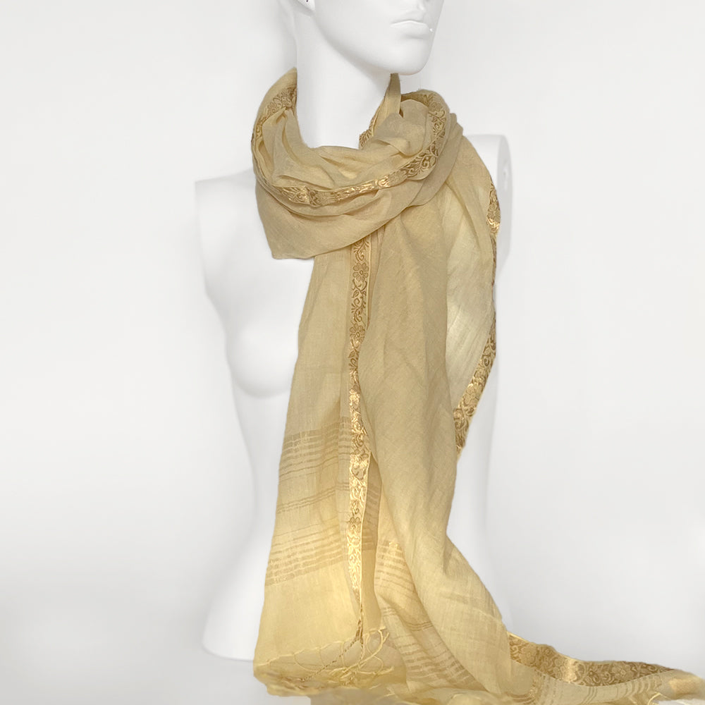 Royal Vine Scarf | Vanilla