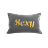 Sexy Pillow - platinum / gold foil / 12 x 18