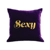 Sexy Pillow - grape / gold foil / 18 x 18