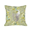 Skull Pillow - light floral / gunmetal foil
