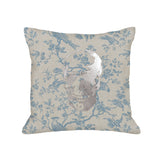 Skull Pillow - toile / gunmetal foil