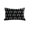 Skull Print Pillow - black / gunmetal foil / 12