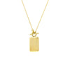 Brass Toggle Tag Necklace