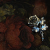 Vintage Sterling Silver Rose Brooch