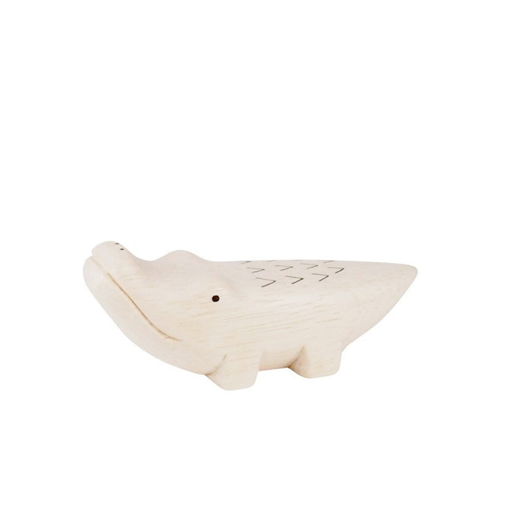 Handmade Japanese Wooden Figurine | Crocodile