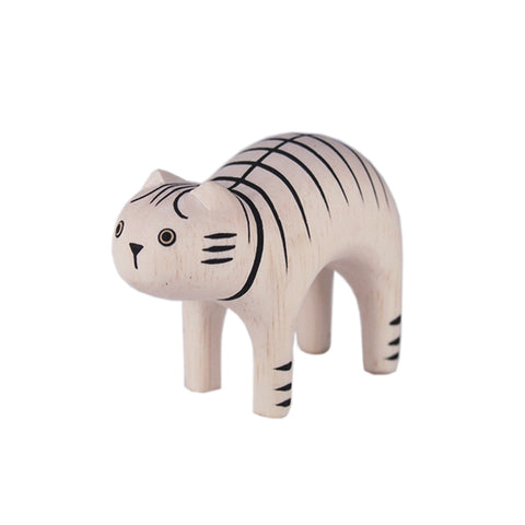Handmade Japanese Wooden Figurine | Zebra