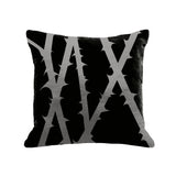 Thorn Pillow - black / gunmetal foil / 18 x 18
