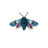 Blue Night Moth Brooch | Trovelore