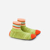 Unisex Varsity Socks Slippers | Lime-Green