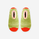 Varsity Socks Slippers | Lime-Green