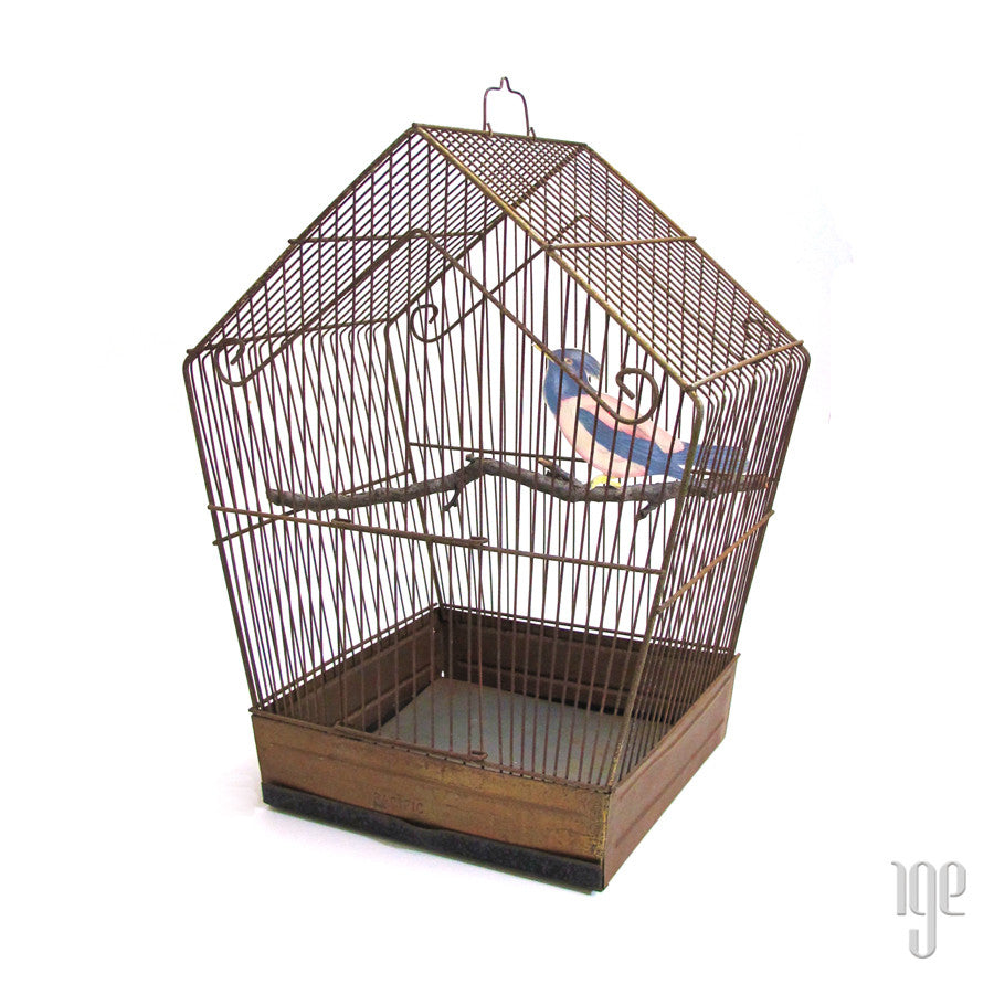 Pacific Vintage Brass Birdcage c.1950's