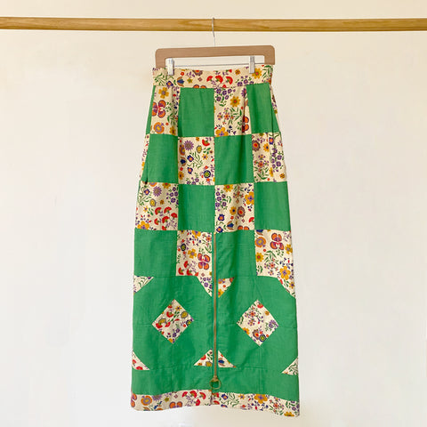 1960-70's Handmade Floral Maxi Dress