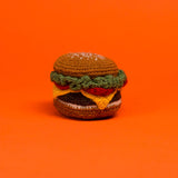 Knit Wool Hamburger | Pet Toy