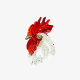 White Leghorn Rooster Brooch | Trovelore