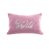 Wild Pillow - antique pink / gunmetal foil