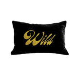 Wild Pillow - black / gold foil