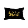 Wild Pillow - black / gold foil