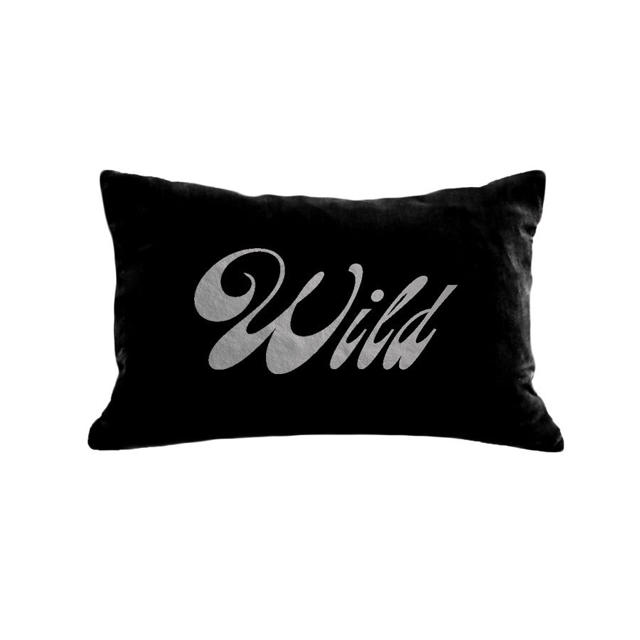 Wild Pillow - black / gunmetal foil