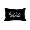Wild Pillow - black / gunmetal foil