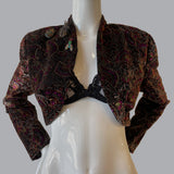 80s Velvet Bolero Jacket